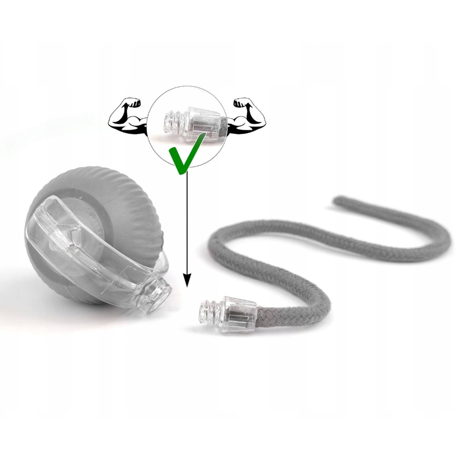 Rechargeable Interactive Cat Toy Ball with Detachable Braided Tail and LED Light (1 Pc) Rechargeable Interactive Cat Toy Ball with Detachable Braided Tail and LED Light (1 Pc)